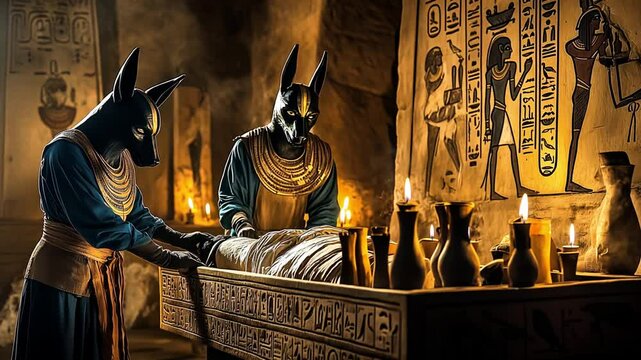 Exploring the Ancient Egyptian Rituals that involve Anubis as Guardians