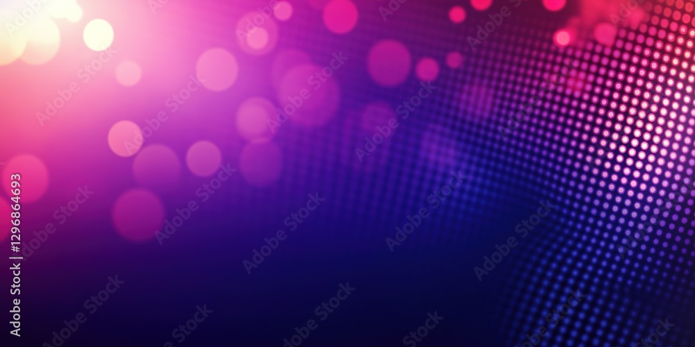 Poster bright, colorful background with vibrant bokeh effects and abstract patterns at a lively event venue