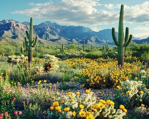 Arizona Desert Wildflowers Bloom