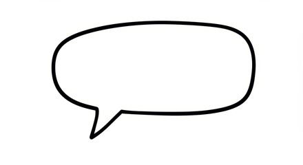 Simple Speech Bubble Graphic Design Element