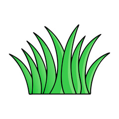 Stylized green grass illustration, A stylized cartoon illustration of green grass, perfect for nature, landscaping, or environmental content.
