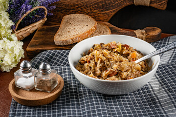 Bigos - traditional Polish cuisine.