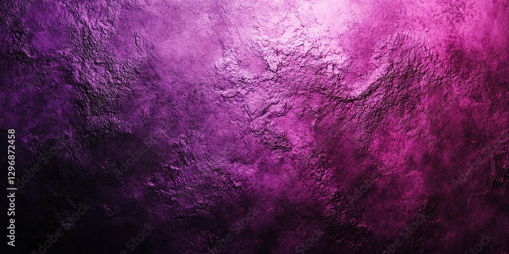 Aufkleber vibrant purple textured wall with distinct patterns illuminated by soft light effects in an artistic