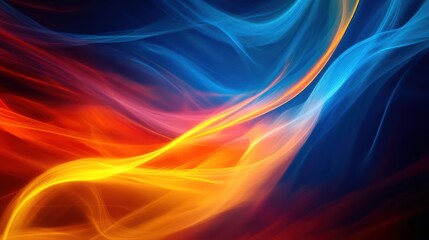 Obraz premium Abstract swirling red blue energy; vibrant background; website design
