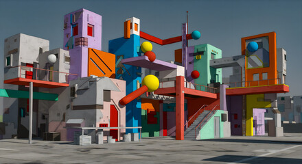 幾何学都市、解体と再構築のビジョン