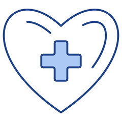 Obraz premium Medical Aid Blue Icon