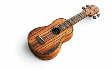 Fototapeta premium Traditional Brazilian Cavaquinho for Samba and Choro Isolated On White background.