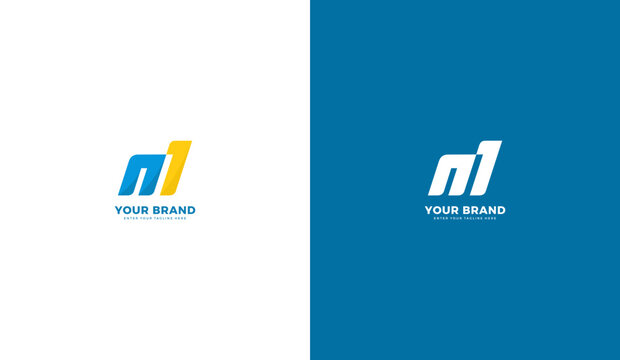 Letter M1 logo. M icon. Graphic vector illustration design