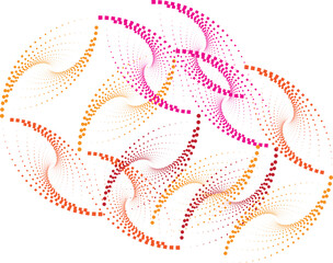 Abstract wavy, waving, billowy and squiggly lines hand drawn.  Line art  illustration wavy background. Ink painting style composition for decoration.