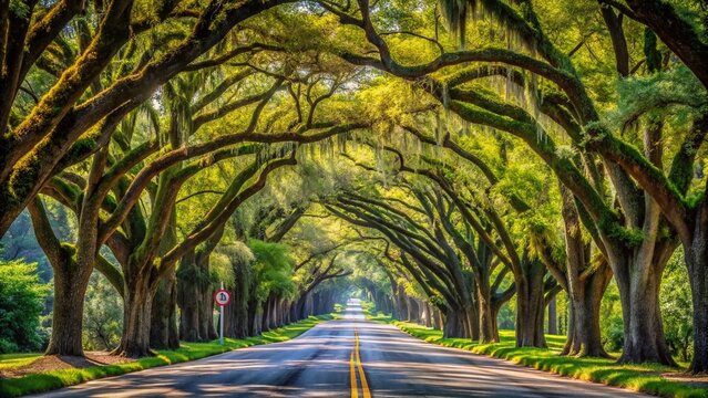 Tallahassee Scenic Drive: Miccosukee Street Canopy Road, Southern Live Oaks, Florida