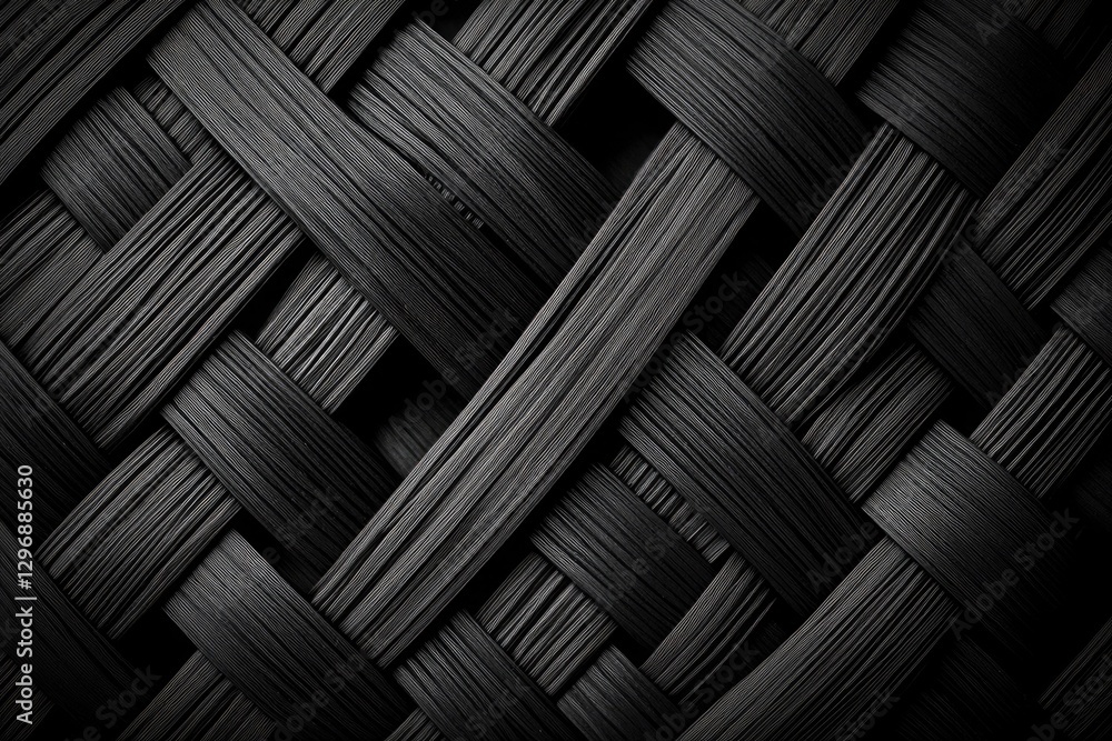 Poster abstract black and white interwoven pattern texture background image