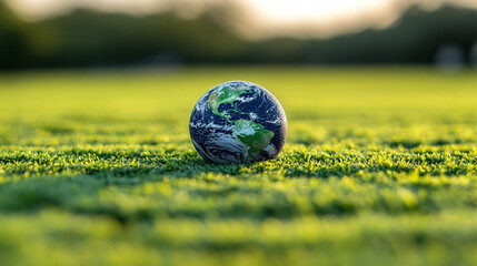 A modern interpretation of harmony between Earth and nature, showcasing the interconnectedness of human life and the environment through sustainable practices and natural landscapes.

