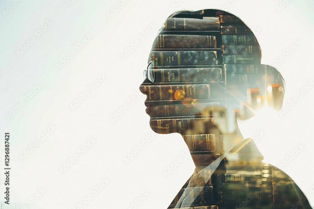 Poster portrait of professional and qualified worker generative ai image