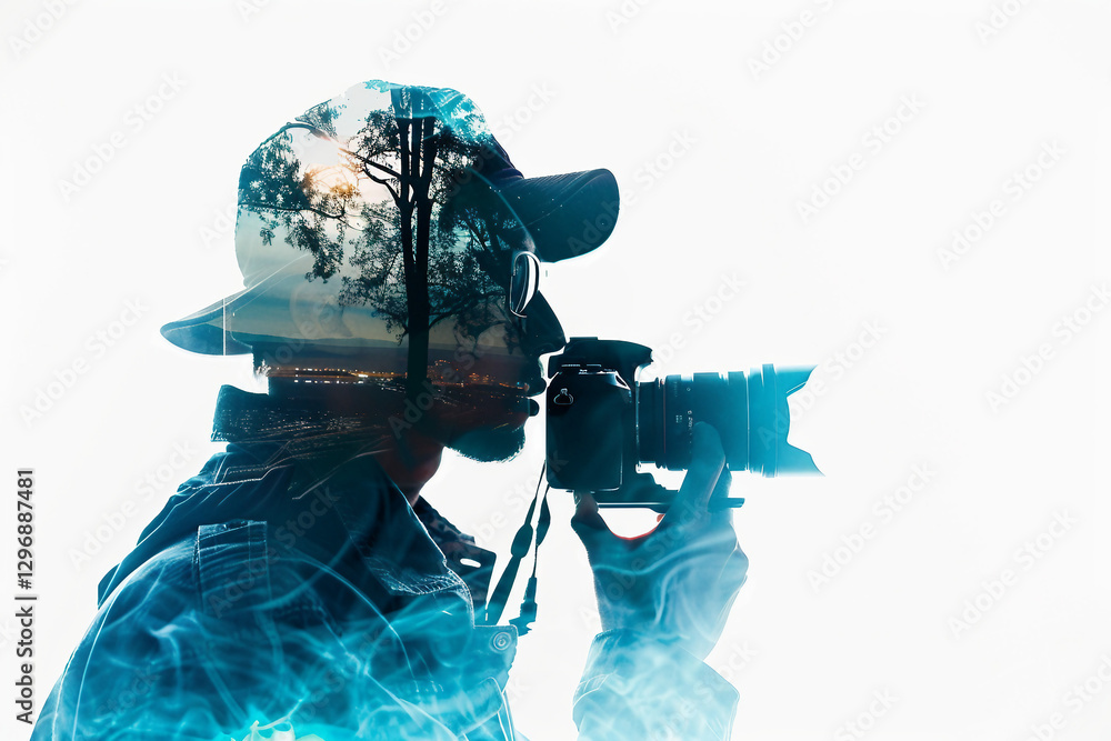 Poster concept of person and profession generative ai image