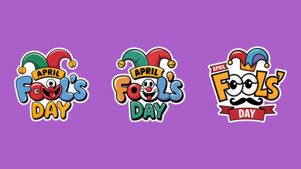 Fun April Fool's Day Designs for Stickers or Merchandise