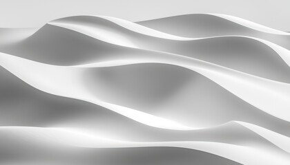 Obraz premium Delicate abstract sand dunes forming gentle flowing curves, evoking a serene minimalist atmosphere