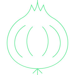 Onion single vector icon illustration