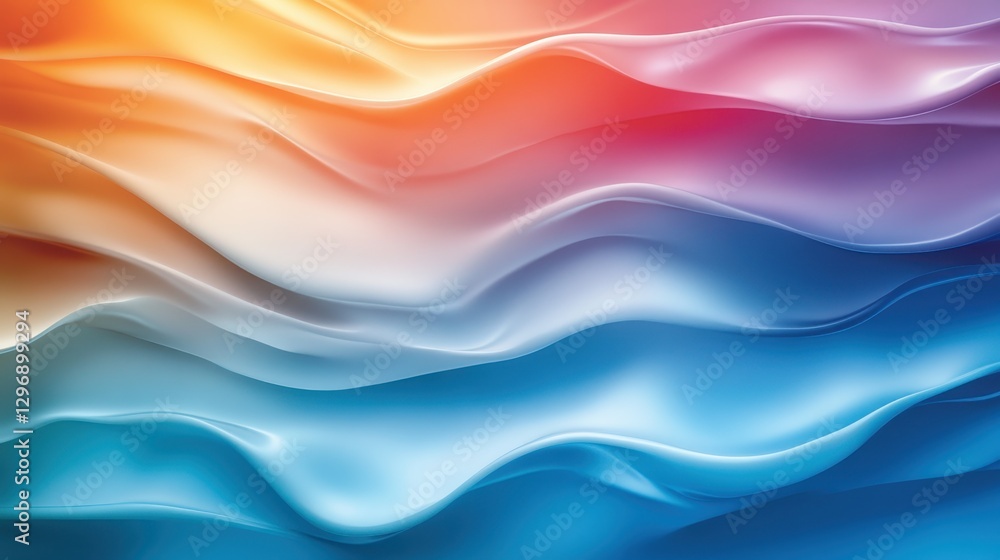 Aufkleber a mesmerizing blend of flowing colors creates a stunning visual symphony, evoking emotions through a