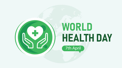 Global World Health Day Awareness Graphic with Date