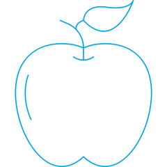 Apple single vector icon illustration