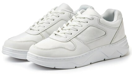 White Sneakers, Casual Footwear, Pair of Shoes