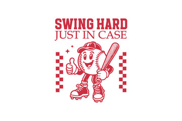 Retro Baseball SVG Typography T Shirt Design