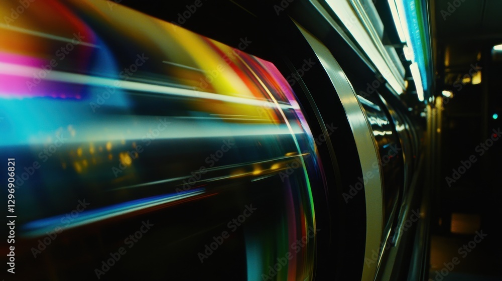 Aufkleber abstract digital production system display in real time