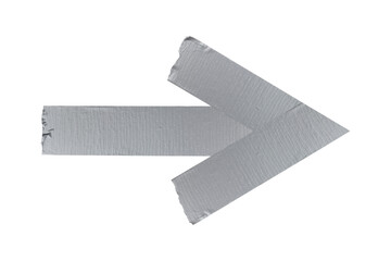 Reinforced tape arrow isolated from background