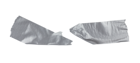 a piece of reinforced tape pasted on the wall, isolated from the  background