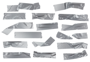 set of a piece of reinforced tape pasted on the wall, isolated from the  background