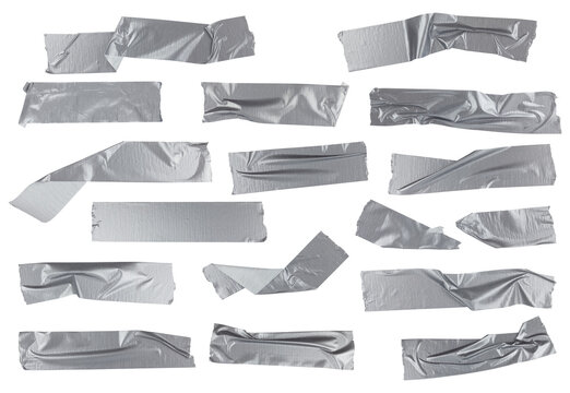 set of a piece of reinforced tape pasted on the wall, isolated from the  background