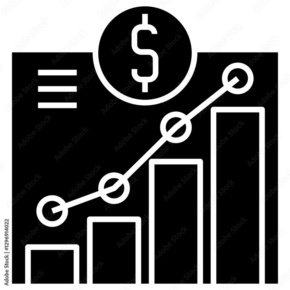 Poster statistic statistic vector icon