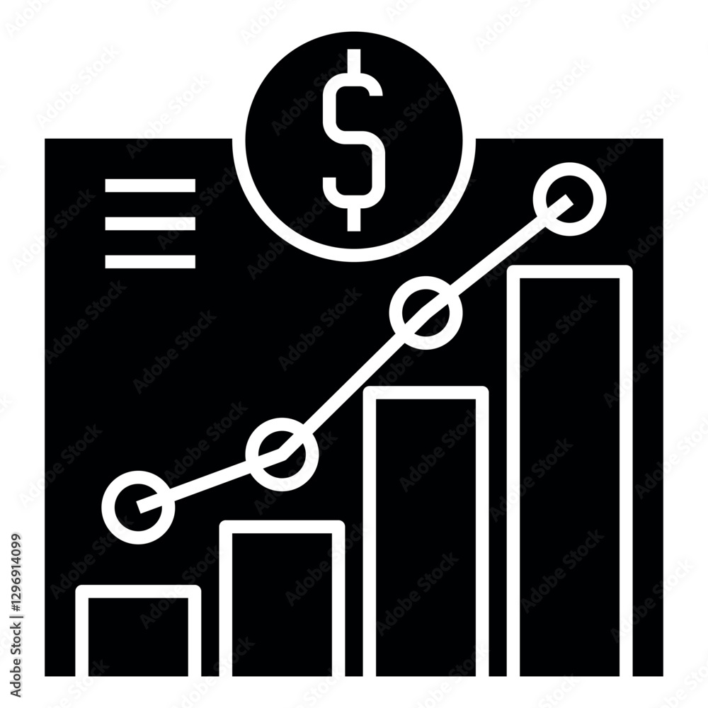 Poster statistic statistic vector icon