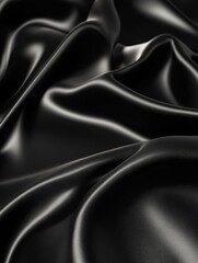 Fototapeta premium Abstract background with black smooth texture with matte light. Abstract black texture in fluid style.