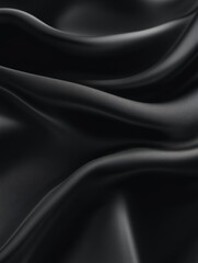 Fototapeta premium Abstract background with black smooth texture with matte light. Abstract black texture in fluid style.