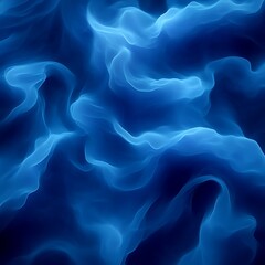 Obraz premium Abstract, flowing, dark blue, rippled fabric