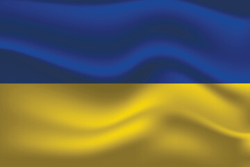 Flag of Ukraine. Ukrainian national symbol in official colors. Template icon. Abstract vector background.