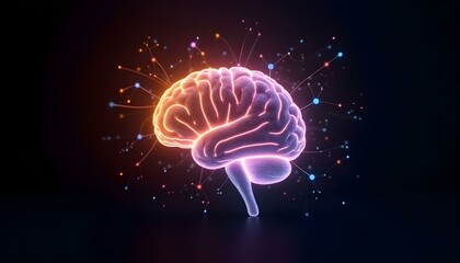 Fototapeta premium abstract human brain