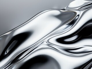 Abstract fluid gradients with liquid metallic textures, forming a modern futuristic minimalist background