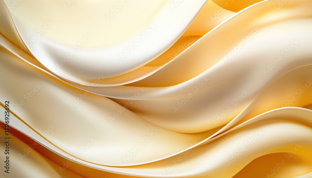 Poster abstract luminous waves of ai-generated light forming a futuristic soft-focus minimalist background