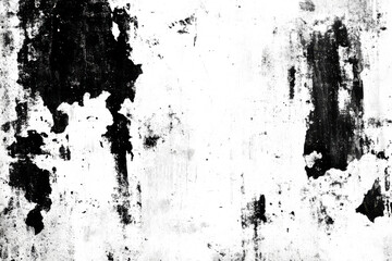 Obraz premium abstract grunge black and white distressed texture with rough, scratched, and weathered surface background