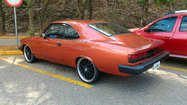 Chevrolet Opala, parked on the street in S&atilde;o Paulo, SP, Brazil. January 12, 2020