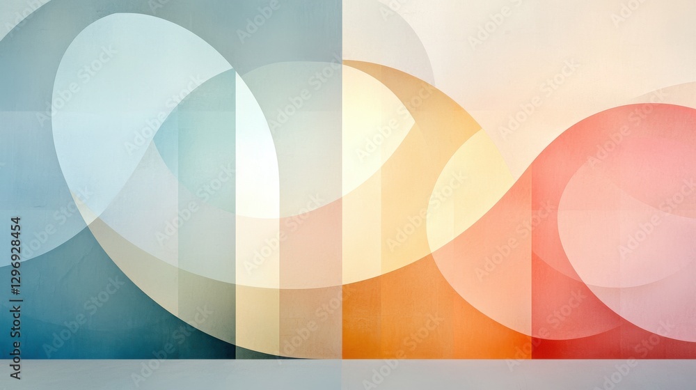 Poster abstract colorful patterns digital art modern design creative space aesthetic view visual concepts f