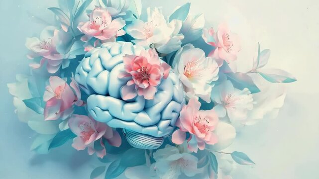 Blooming floral brain: evolving petals and nature's mind connection