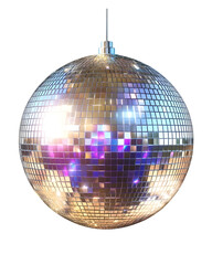 Fototapeta premium disco ball isolated on transparent background