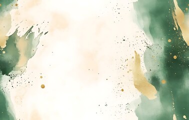 Obraz premium Abstract green and gold marble seamless texture background with flowing liquid and golden veins