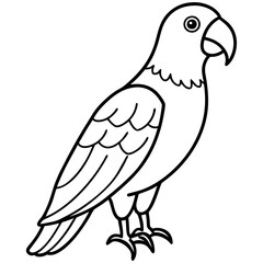 Elegant Parrot One-Line Illustration