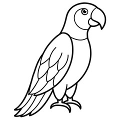 Elegant Parrot One-Line Illustration