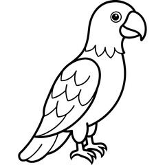 Elegant Parrot One-Line Illustration