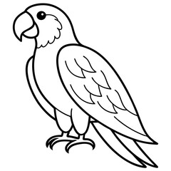 Elegant Parrot One-Line Illustration